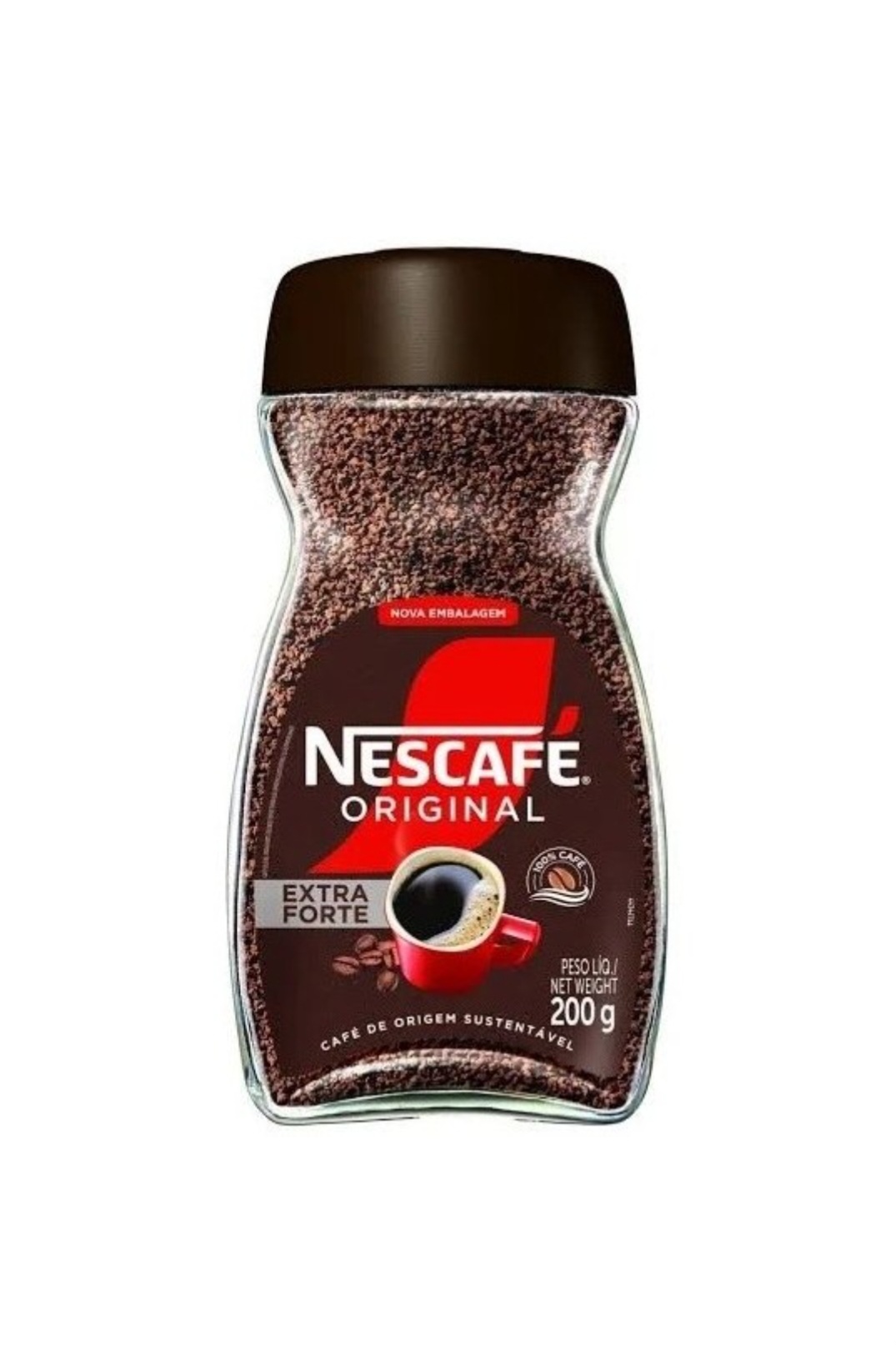 قهوه فوری نسکافه اکسترا فورت شیشه 200 گرم Nescafe مدل Extra Forte