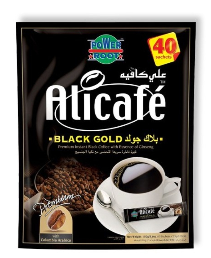پودر قهوه علی کافه بلک گُلد | 40 ساشه 2.5 گرمی