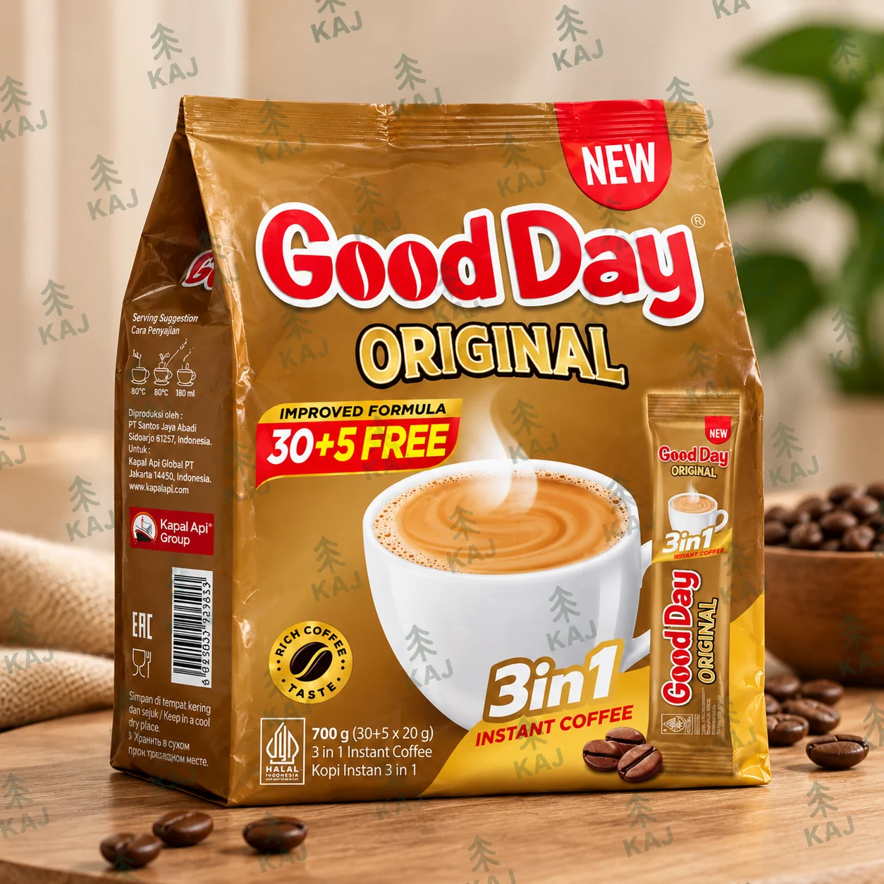 کافی میکس گوددی اورجینال 3 در 1 بسته 35 عددی