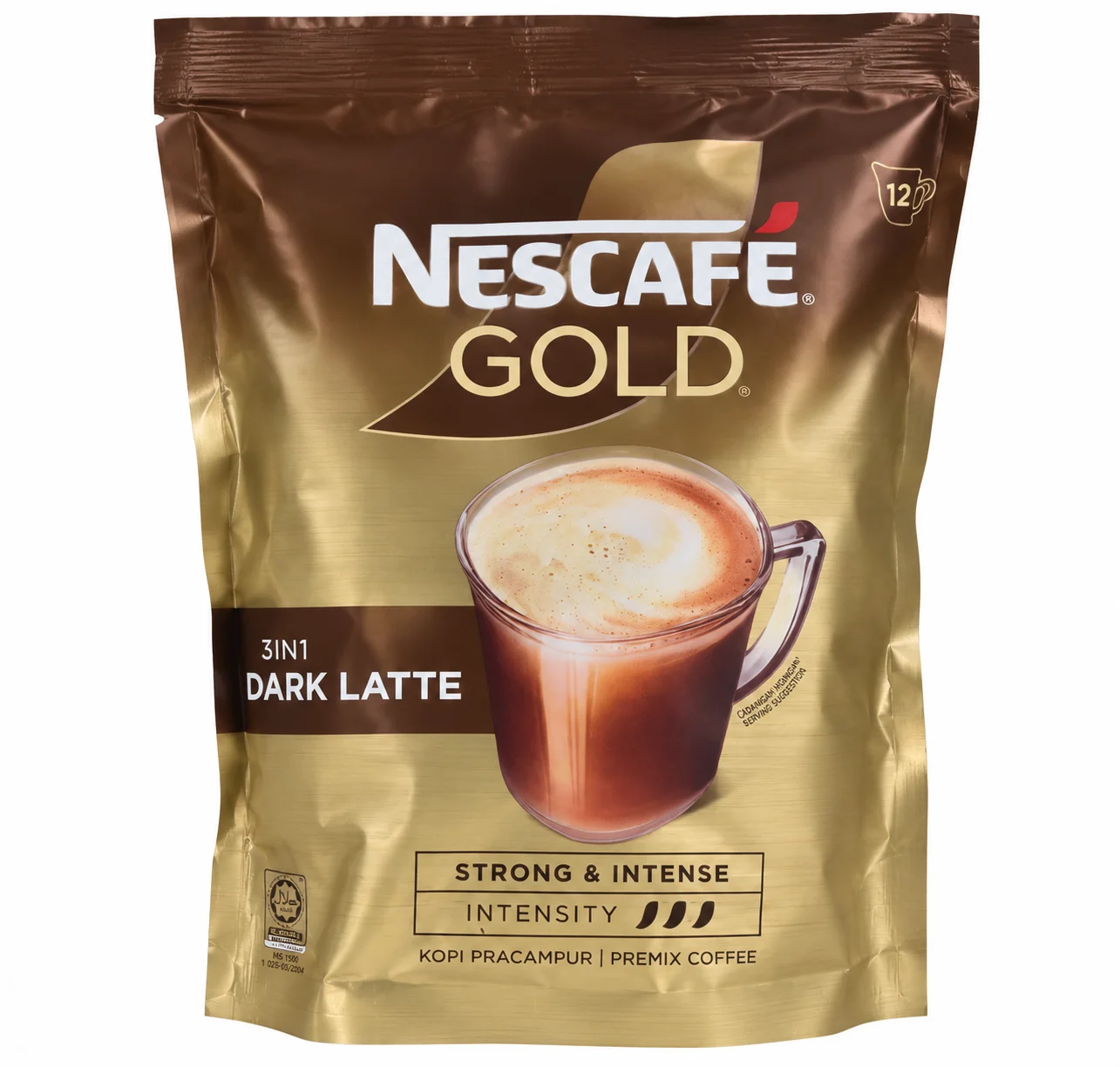 نسکافه گلد دارک لاته ۳ در ۱ بسته ۱۰ عددی (Nescafé Gold Dark Latte)